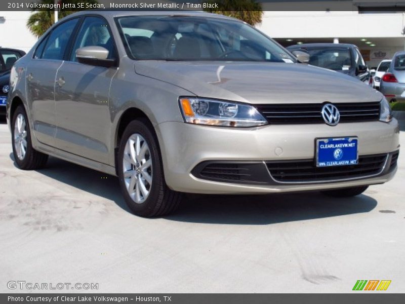 Moonrock Silver Metallic / Titan Black 2014 Volkswagen Jetta SE Sedan