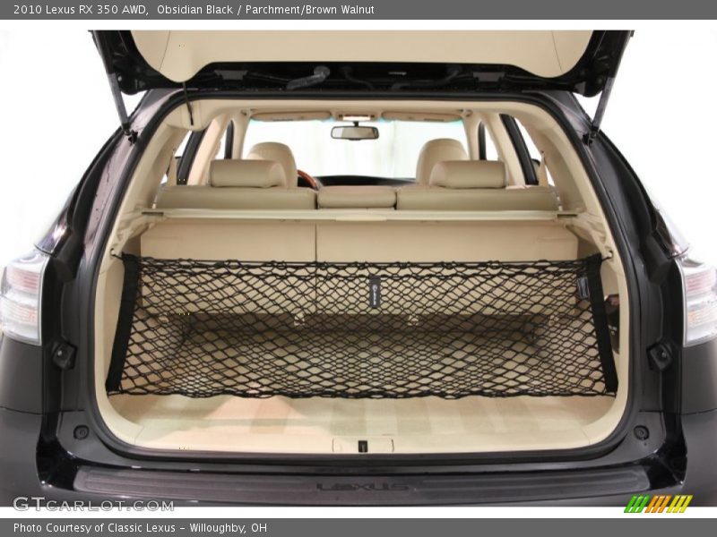 Obsidian Black / Parchment/Brown Walnut 2010 Lexus RX 350 AWD