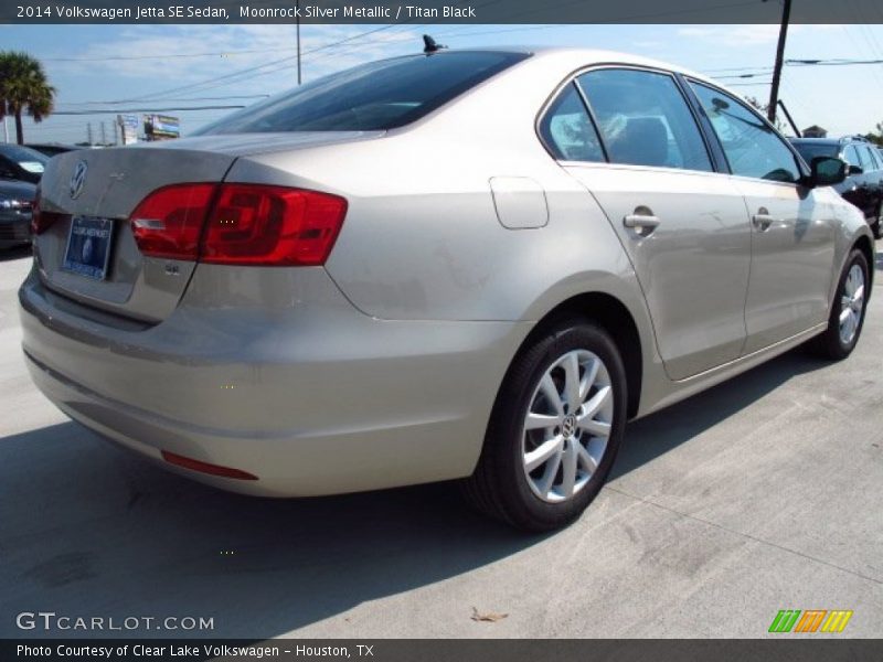 Moonrock Silver Metallic / Titan Black 2014 Volkswagen Jetta SE Sedan