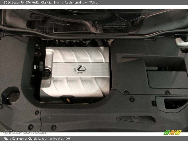 Obsidian Black / Parchment/Brown Walnut 2010 Lexus RX 350 AWD