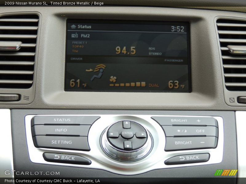 Tinted Bronze Metallic / Beige 2009 Nissan Murano SL