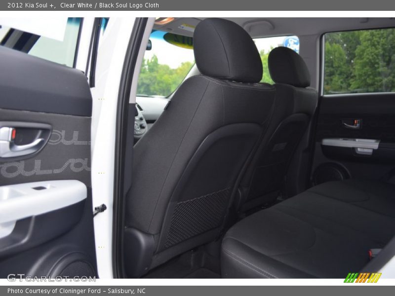Clear White / Black Soul Logo Cloth 2012 Kia Soul +