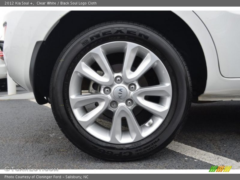 Clear White / Black Soul Logo Cloth 2012 Kia Soul +