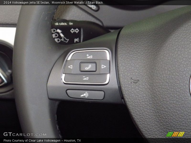 Moonrock Silver Metallic / Titan Black 2014 Volkswagen Jetta SE Sedan