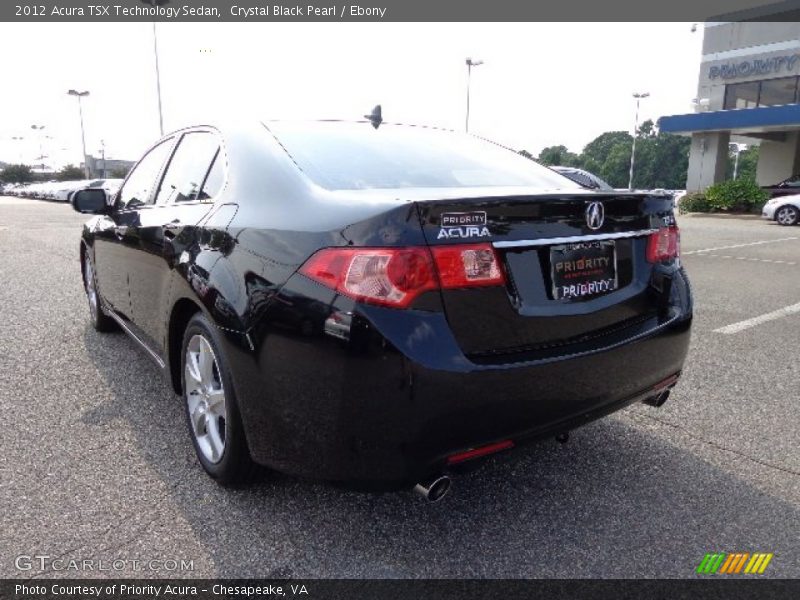 Crystal Black Pearl / Ebony 2012 Acura TSX Technology Sedan