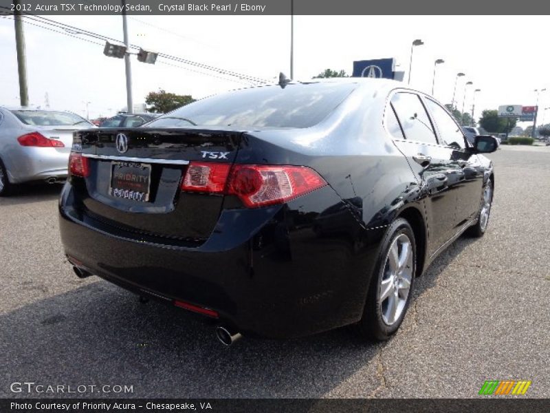 Crystal Black Pearl / Ebony 2012 Acura TSX Technology Sedan