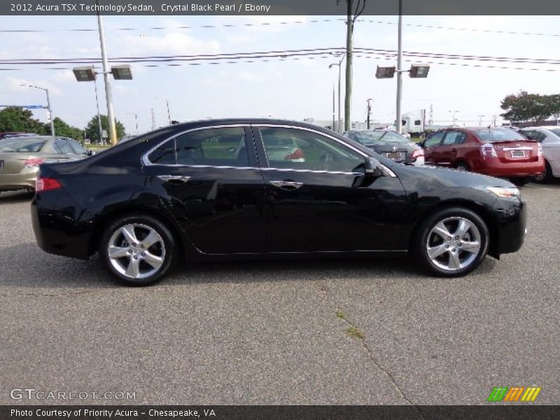 Crystal Black Pearl / Ebony 2012 Acura TSX Technology Sedan