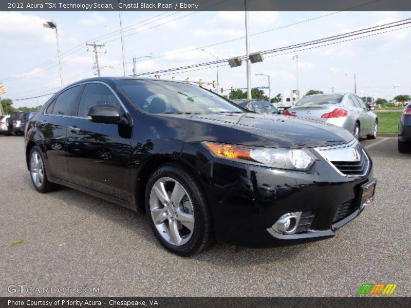 Crystal Black Pearl / Ebony 2012 Acura TSX Technology Sedan