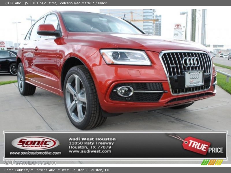 Volcano Red Metallic / Black 2014 Audi Q5 3.0 TFSI quattro