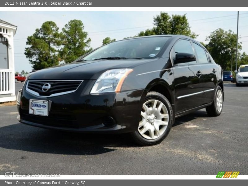 Super Black / Charcoal 2012 Nissan Sentra 2.0