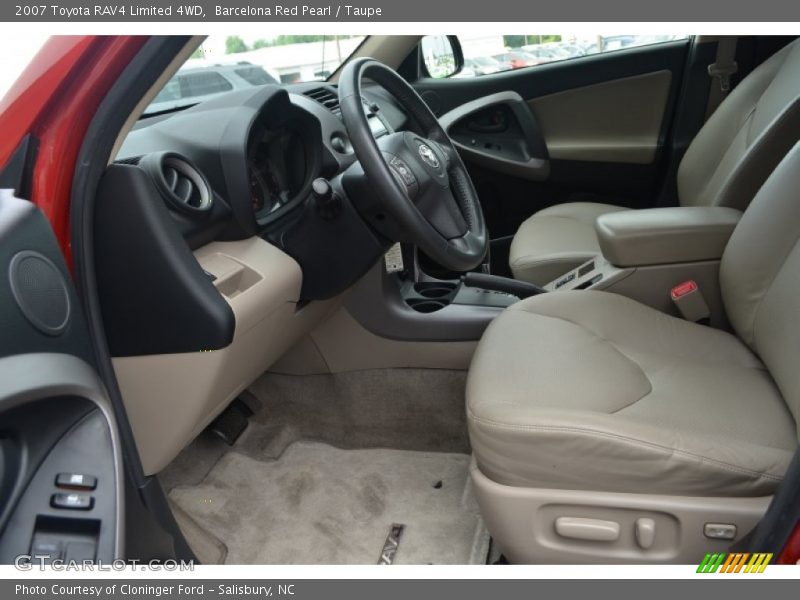 Barcelona Red Pearl / Taupe 2007 Toyota RAV4 Limited 4WD