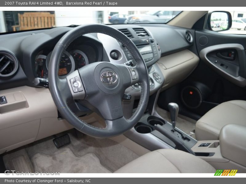 Barcelona Red Pearl / Taupe 2007 Toyota RAV4 Limited 4WD