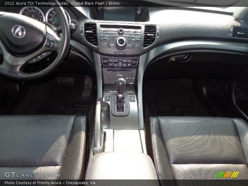 Crystal Black Pearl / Ebony 2012 Acura TSX Technology Sedan
