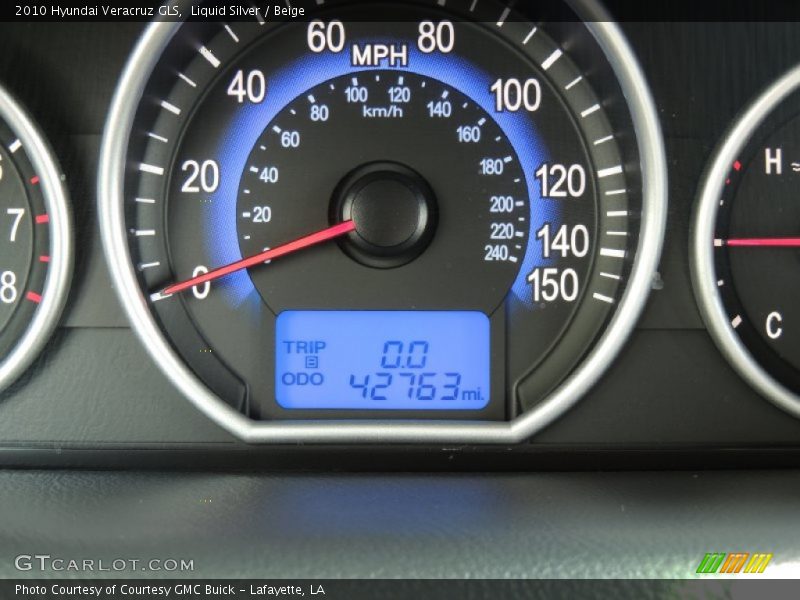 Liquid Silver / Beige 2010 Hyundai Veracruz GLS