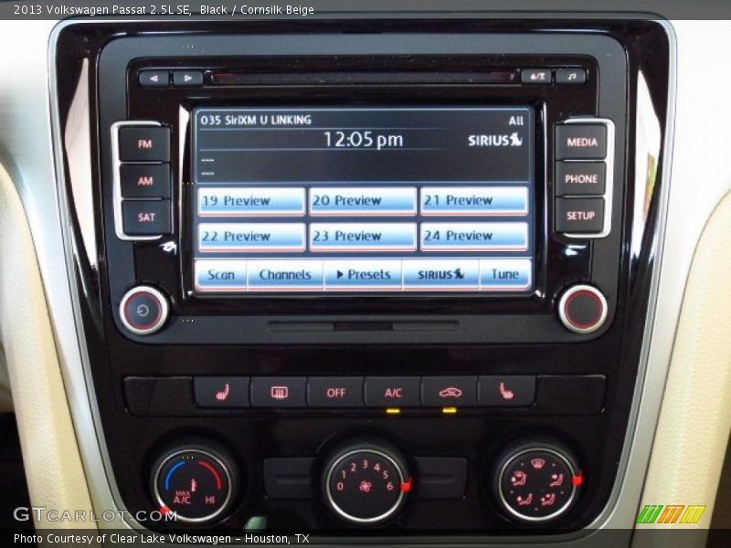 Black / Cornsilk Beige 2013 Volkswagen Passat 2.5L SE