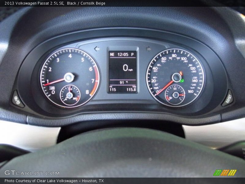 Black / Cornsilk Beige 2013 Volkswagen Passat 2.5L SE