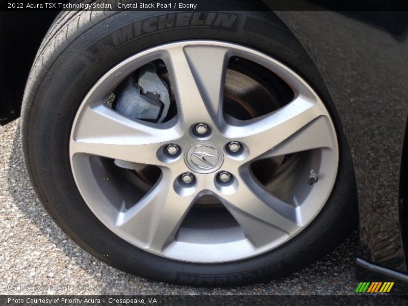 Crystal Black Pearl / Ebony 2012 Acura TSX Technology Sedan