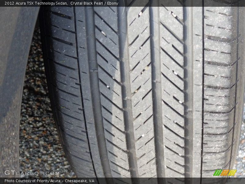 Crystal Black Pearl / Ebony 2012 Acura TSX Technology Sedan