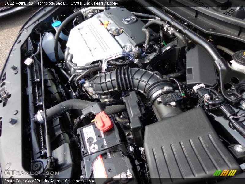 Crystal Black Pearl / Ebony 2012 Acura TSX Technology Sedan