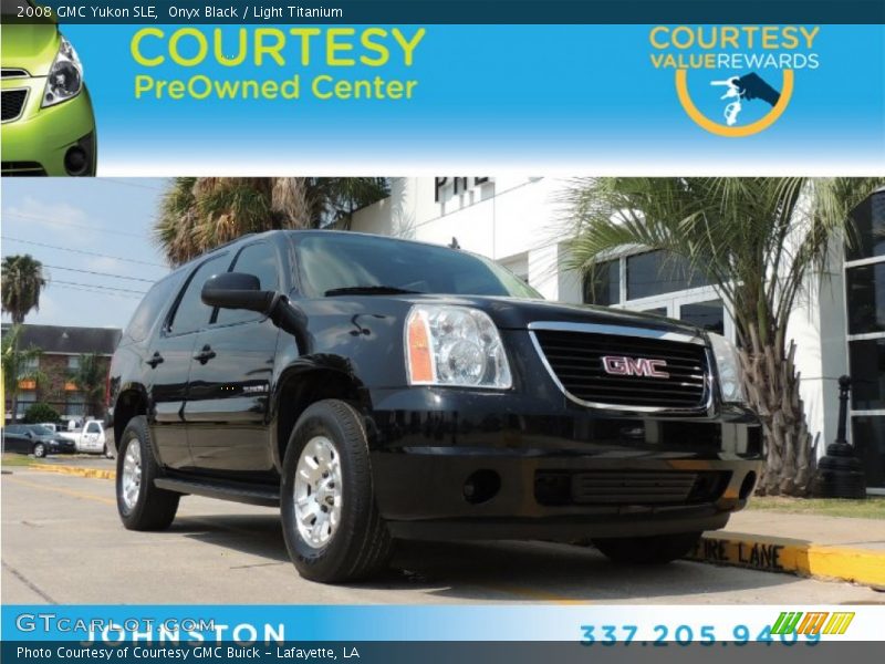 Onyx Black / Light Titanium 2008 GMC Yukon SLE
