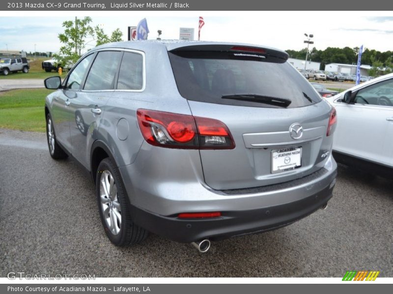 Liquid Silver Metallic / Black 2013 Mazda CX-9 Grand Touring