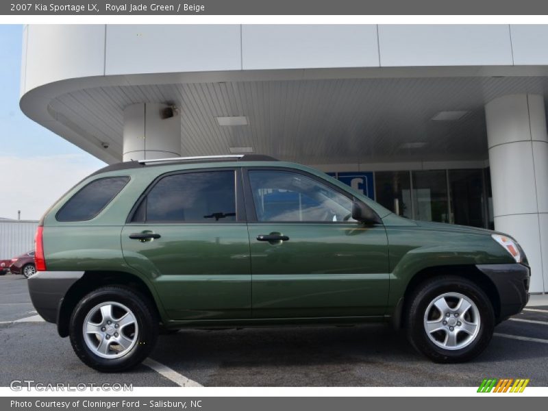Royal Jade Green / Beige 2007 Kia Sportage LX