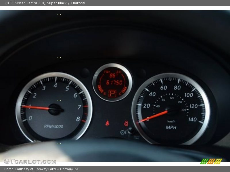 Super Black / Charcoal 2012 Nissan Sentra 2.0