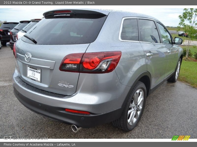 Liquid Silver Metallic / Black 2013 Mazda CX-9 Grand Touring