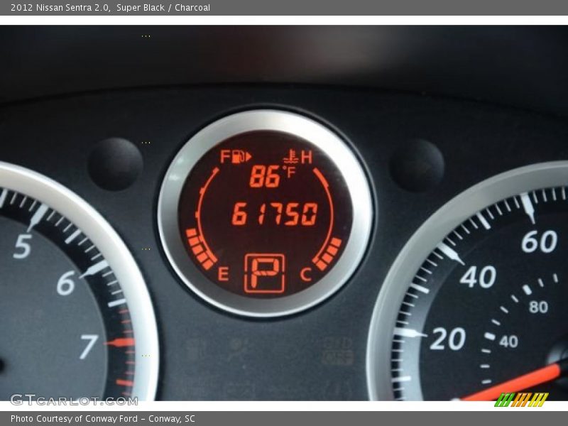 Super Black / Charcoal 2012 Nissan Sentra 2.0