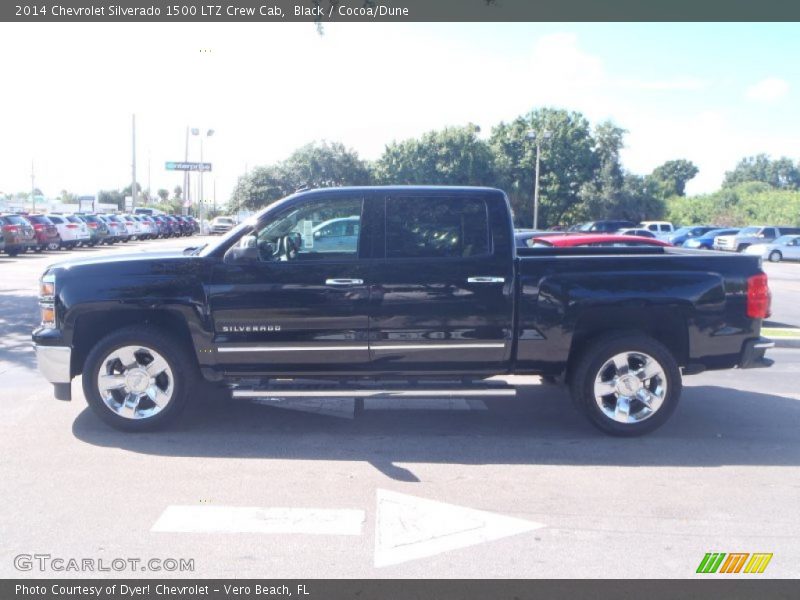 Black / Cocoa/Dune 2014 Chevrolet Silverado 1500 LTZ Crew Cab