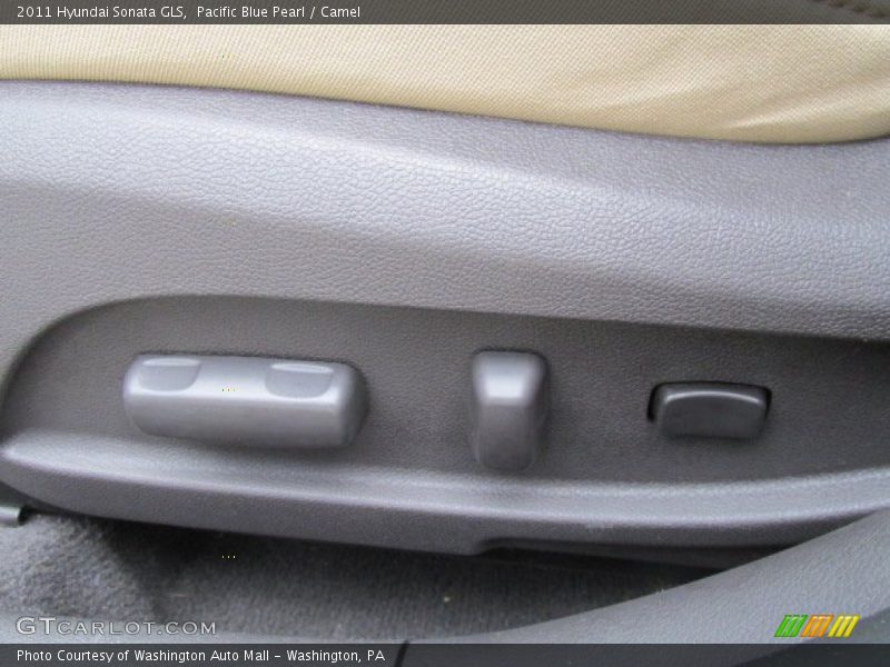 Pacific Blue Pearl / Camel 2011 Hyundai Sonata GLS