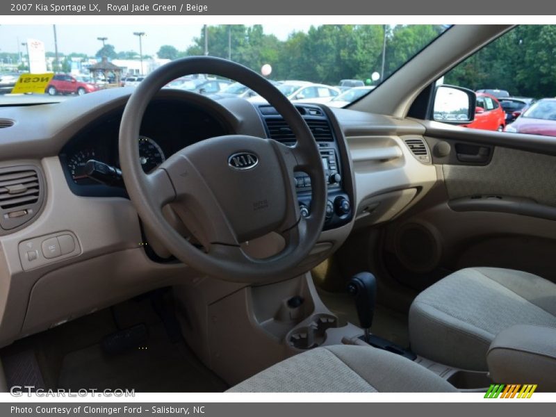 Royal Jade Green / Beige 2007 Kia Sportage LX