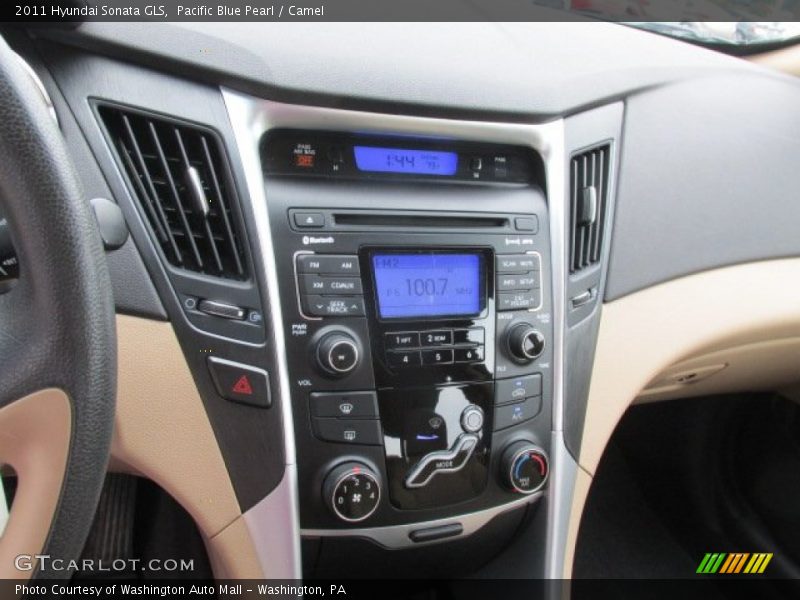 Pacific Blue Pearl / Camel 2011 Hyundai Sonata GLS