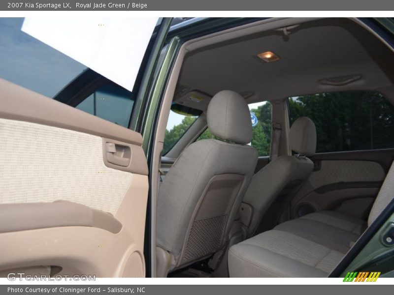 Royal Jade Green / Beige 2007 Kia Sportage LX