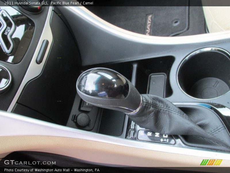 Pacific Blue Pearl / Camel 2011 Hyundai Sonata GLS