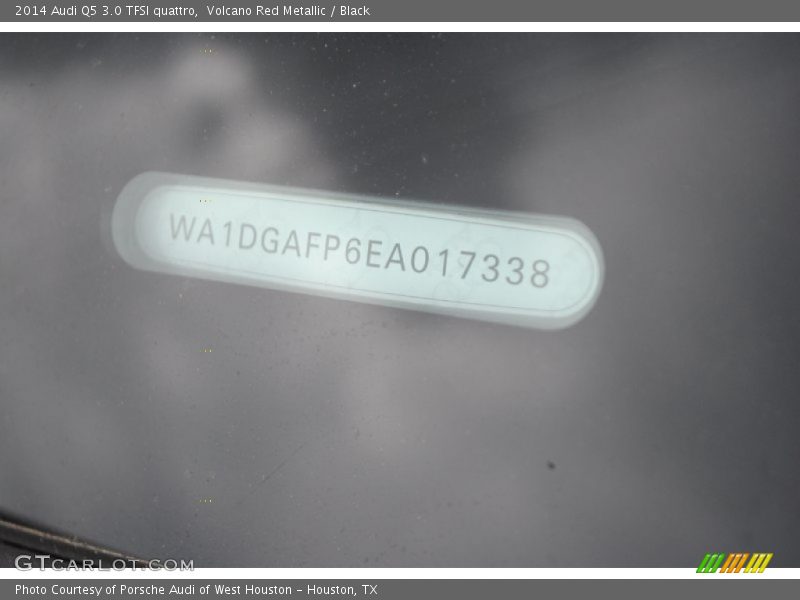 Volcano Red Metallic / Black 2014 Audi Q5 3.0 TFSI quattro
