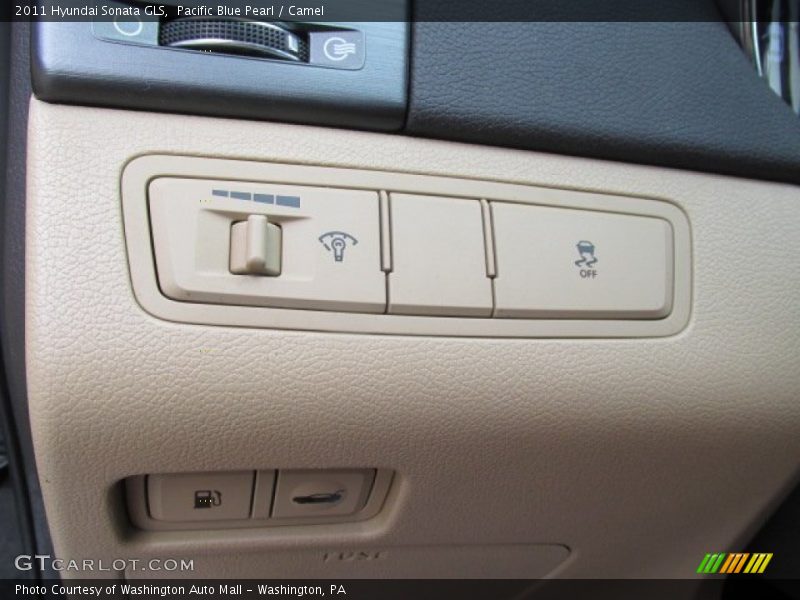 Pacific Blue Pearl / Camel 2011 Hyundai Sonata GLS