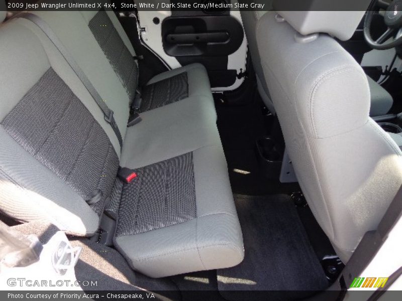 Stone White / Dark Slate Gray/Medium Slate Gray 2009 Jeep Wrangler Unlimited X 4x4