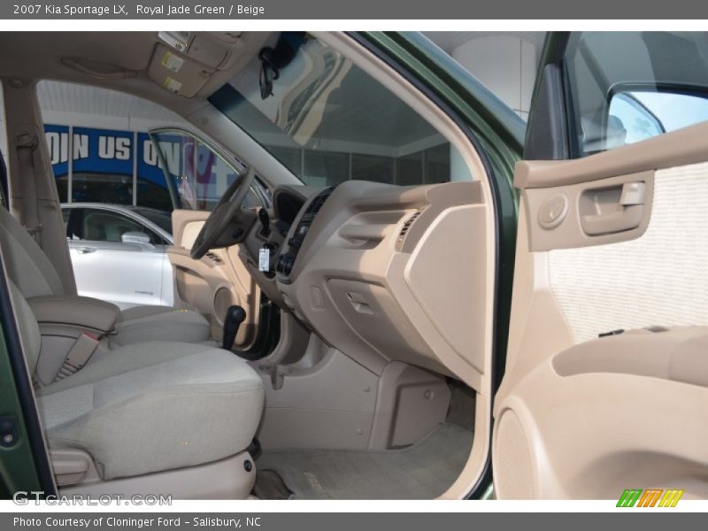 Royal Jade Green / Beige 2007 Kia Sportage LX