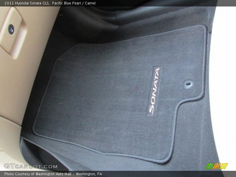 Pacific Blue Pearl / Camel 2011 Hyundai Sonata GLS