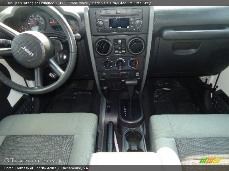 Stone White / Dark Slate Gray/Medium Slate Gray 2009 Jeep Wrangler Unlimited X 4x4