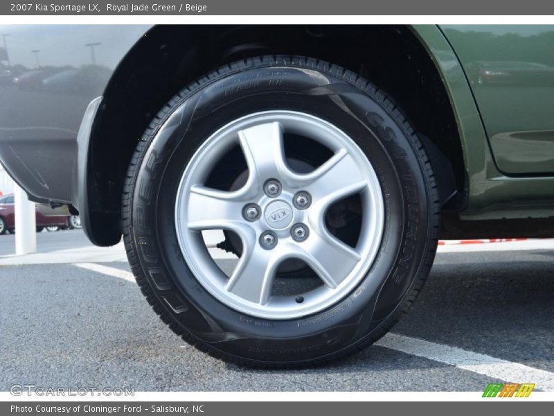 Royal Jade Green / Beige 2007 Kia Sportage LX