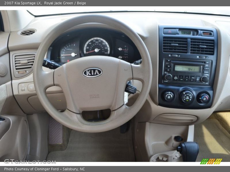 Royal Jade Green / Beige 2007 Kia Sportage LX