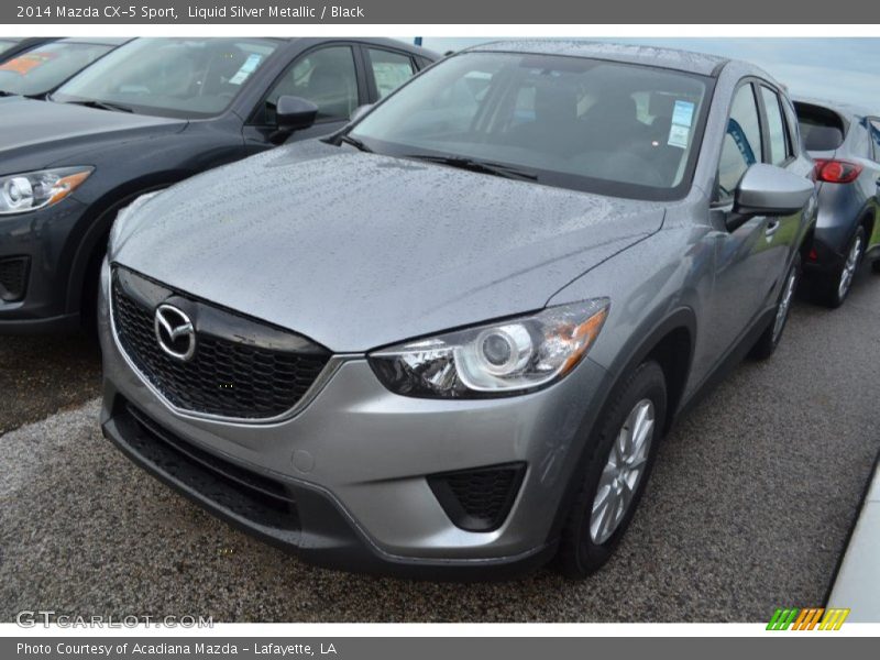 Liquid Silver Metallic / Black 2014 Mazda CX-5 Sport