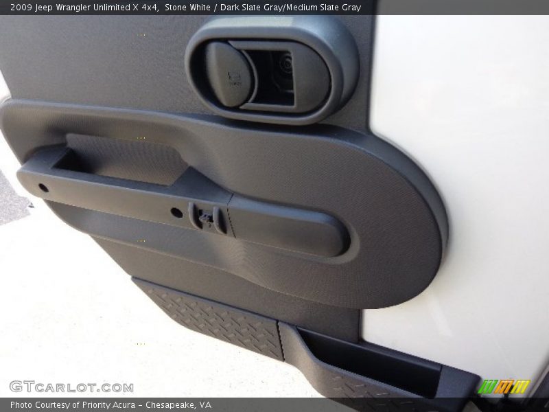 Stone White / Dark Slate Gray/Medium Slate Gray 2009 Jeep Wrangler Unlimited X 4x4