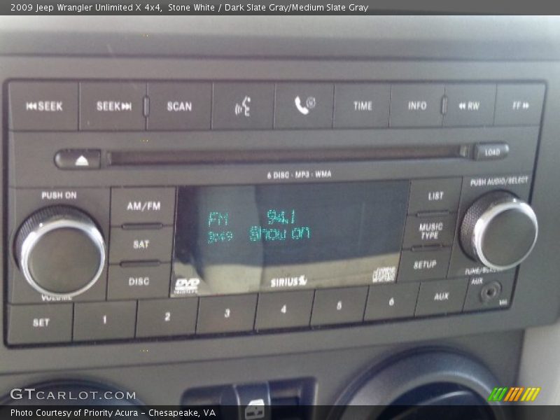 Stone White / Dark Slate Gray/Medium Slate Gray 2009 Jeep Wrangler Unlimited X 4x4