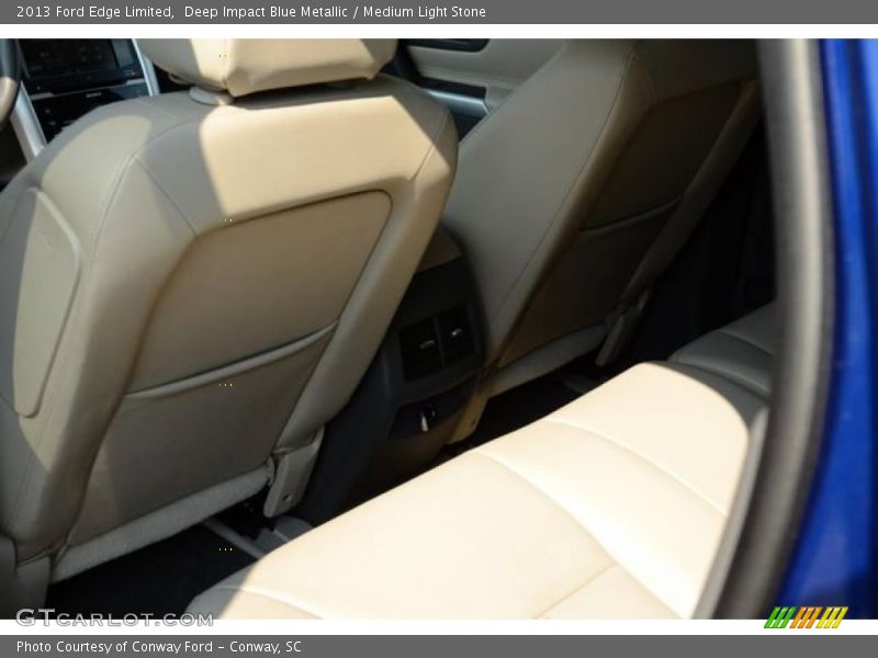 Deep Impact Blue Metallic / Medium Light Stone 2013 Ford Edge Limited