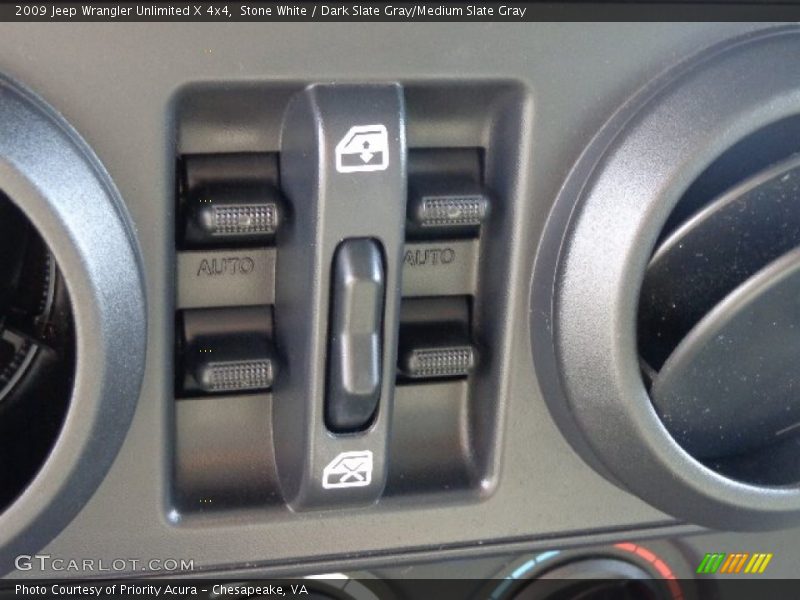 Stone White / Dark Slate Gray/Medium Slate Gray 2009 Jeep Wrangler Unlimited X 4x4