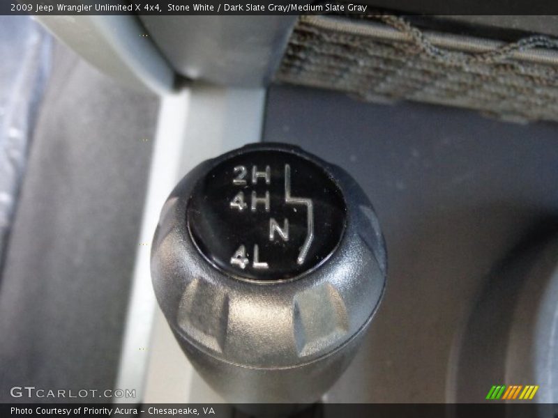 Stone White / Dark Slate Gray/Medium Slate Gray 2009 Jeep Wrangler Unlimited X 4x4