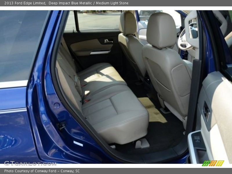 Deep Impact Blue Metallic / Medium Light Stone 2013 Ford Edge Limited